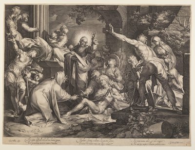 A ressurreição de Lázaro de Jan Harmensz. Muller