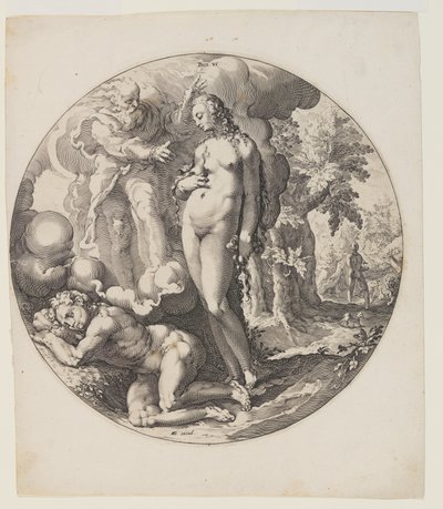 O Sexto Dia, placa 7, de Criação do Mundo de Jan Harmensz. Muller