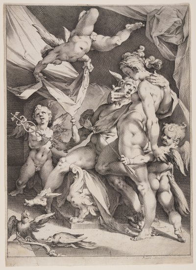 Vénus e Mercúrio de Jan Harmensz. Muller