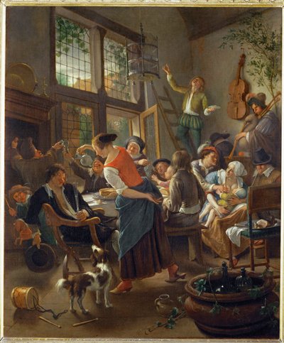 Um jantar em família ... de Jan Havicksz. Steen