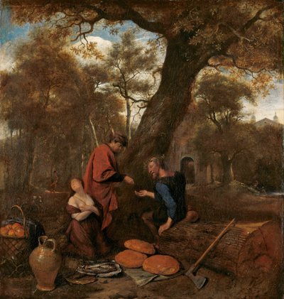 Erysichthon Vende Sua Filha Mestra de Jan Havicksz. Steen