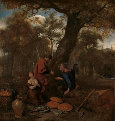 Erysichthon a vender a sua filha de Jan Havicksz. Steen