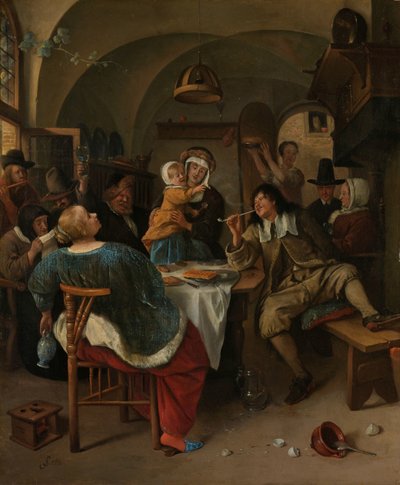 Cena familiar de Jan Havicksz. Steen
