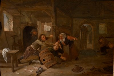 Camponeses combatentes, antes de 1678. de Jan Havicksz Steen