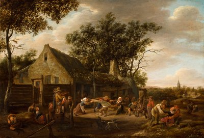 Camponeses dançando em uma estalagem, c.1646-8 de Jan Havicksz. Steen