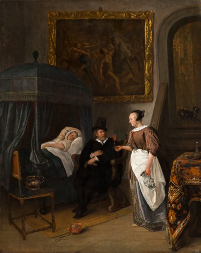 A visita do médico, c.1665-8 de Jan Havicksz. Steen