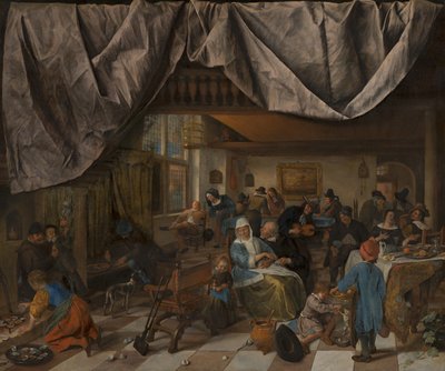A vida do homem, c. 1665 de Jan Havicksz. Steen