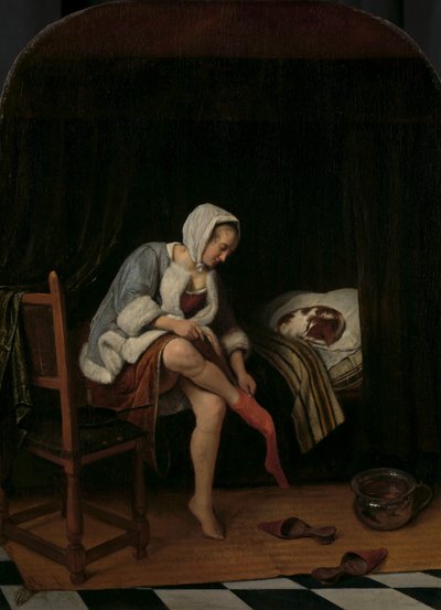 Mulher em seu banheiro Mulher em seu banheiro de Jan Havicksz. Steen
