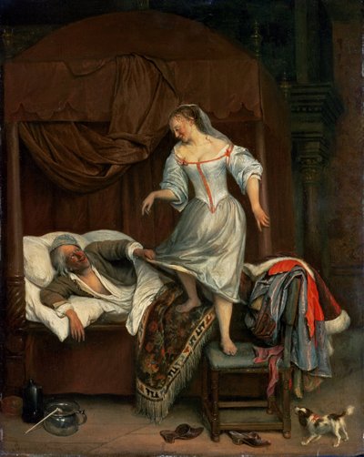 Cena do quarto (painel) de Jan Havickszoon Steen