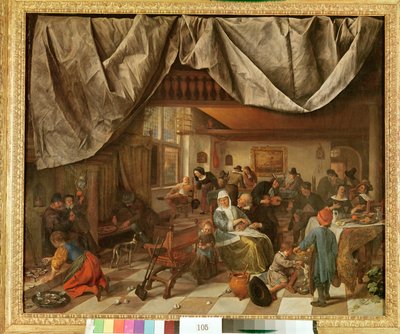 A Cervejaria de Jan Steen de Jan Havickszoon Steen