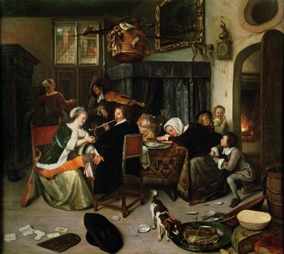 A Casa Dissoluta, 1668 de Jan Havickszoon Steen