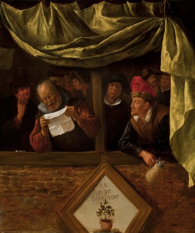 Os retóricos, c.1655 de Jan Havickszoon Steen