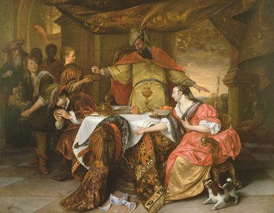 A ira de Assuero, c.1670 de Jan Havickszoon Steen