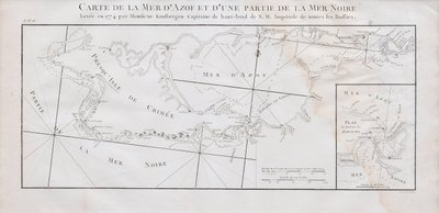 Mapa da Crimeia e do Mar de Azov, 1774 de Jan Hendrik van Kinsbergen