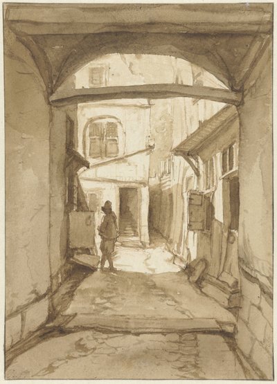Vista numa viela de Jan Hulswit