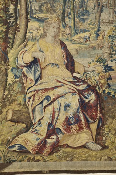 Detalhe de Pomona, de Vertumnus e Pomona, c.1630 de Jan II Raes