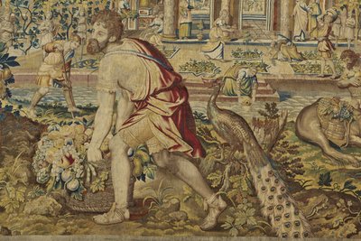 Detalhe de Vertumnus, de Vertumnus e Pomona, c.1630 de Jan II Raes