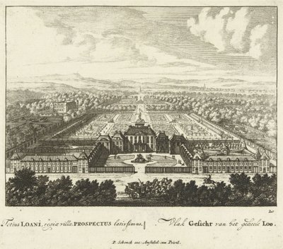Vista do Palácio Het Loo, 1694-97 de Jan I van Call