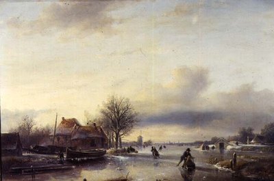 Paisagem de Inverno (painel) de Jan Jacob Spohler