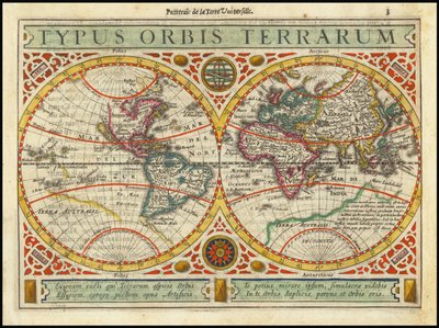 1628 Typus Orbis Terrarum de Jan Janssonius