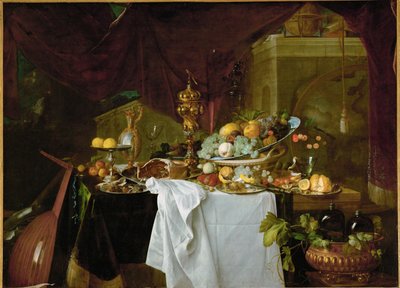 Sobremesa. Natureza morta ... de Jan Jansz de Heem