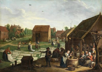 Jan Josef Horemans (II) Bleachfield de Jan Josef Horemans the Younger