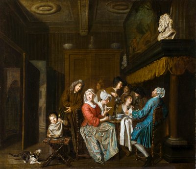 Uma Festa do Chá. de Jan Joseph Horemans the Elder