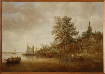 Paisagem fluvial (pintura sobre tela) de Jan Josephsz van Goyen