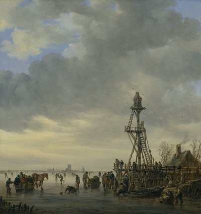 O Estágio de Aterragem (óleo sobre tela) de Jan Josephsz van Goyen