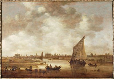 Vista de Leiden, Países Baixos, a nordeste (óleo sobre madeira) de Jan Josephsz van Goyen