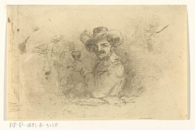 Soldado com vidro elevado de Jan Karel Jacob de Jonge