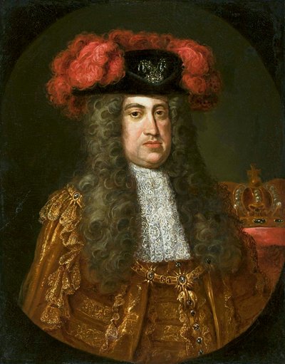Retrato do imperador Carlos VI Habsburgo (1685-1740) com a Ordem do Tosão de Ouro de Jan Kupecký