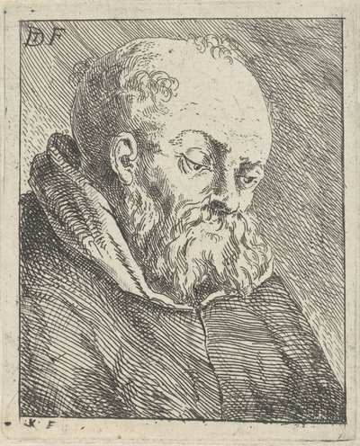 Retrato de um monge de Jan Lauwryn Krafft (I)
