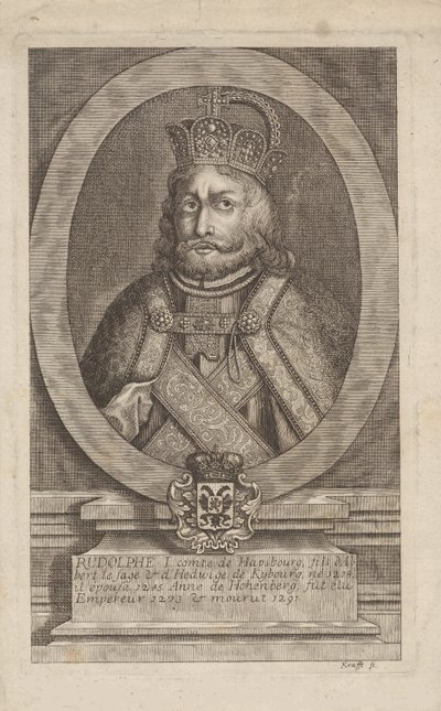 Rudolf I de Habsburgo 1218-1291, rei dos romanos. de Jan Lauwryn Krafft