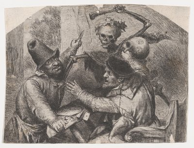 Morte e jogadores de cartas, 1620-74. de Jan Lievens