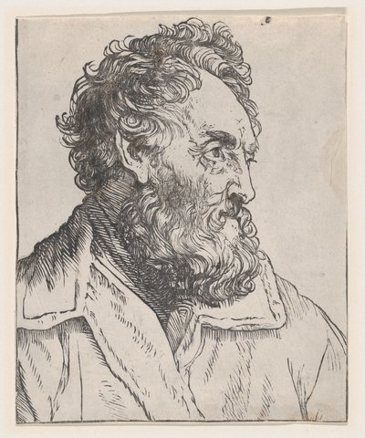 Estudo de cabeça de um homem de Jan Lievens