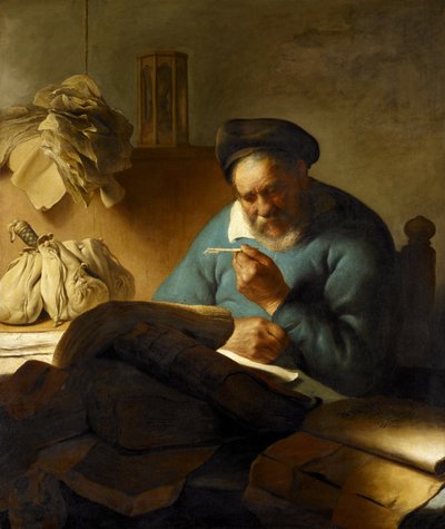 O cortador de pena, 1627 de Jan Lievens