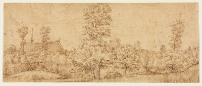 Árvores antes de uma vila, terceiro quarto do século XVII. de Jan Lievens