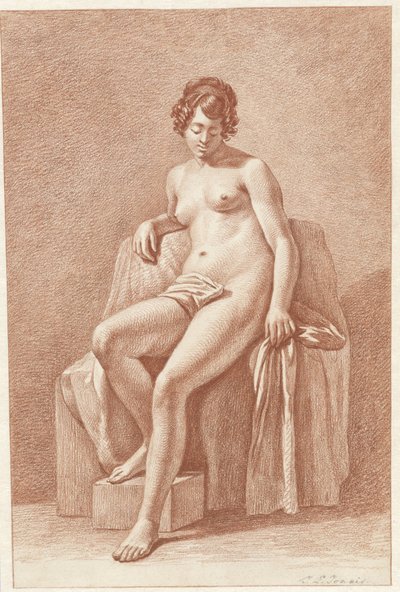 Nu feminino sentado de Jan Lodewijk Jonxis