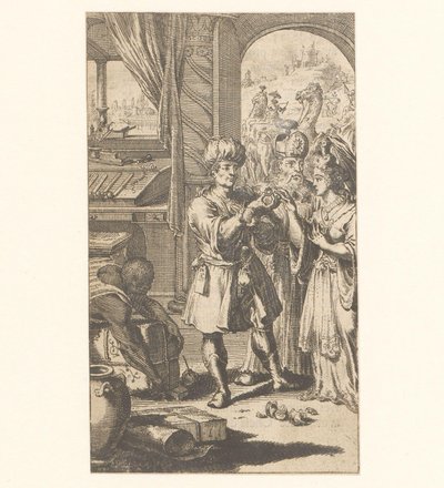 Cerimónia de casamento entre Mohammed e Chadidja de Jan Luyken (possibly)
