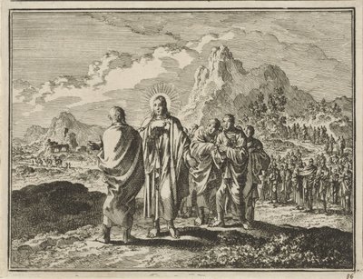 Cristo castiga Pedro de Jan Luyken