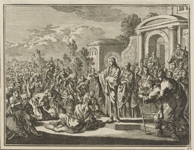 Cristo cura os doentes de Jan Luyken