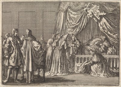 Nascimento do filho do rei James II da Inglaterra, 1688 de Jan Luyken