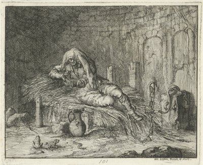 Georg Wanger na prisão em Bressanone, 1591 de Jan Luyken