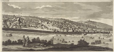 Vista de Jerusalém (placa direita) de Jan Luyken