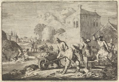 Ministros reformados na Hungria condenados a trabalhos forçados, 1674 de Jan Luyken