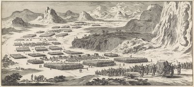 Excursão do Exército das Doze Tribos de Israel com o Tabernáculo de Jan Luyken