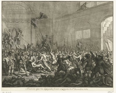 Assassinato em uma igreja em Naarden, 1572 de Jan Luyken