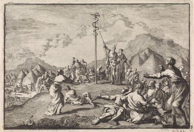 Formação da serpente de cobre de Jan Luyken