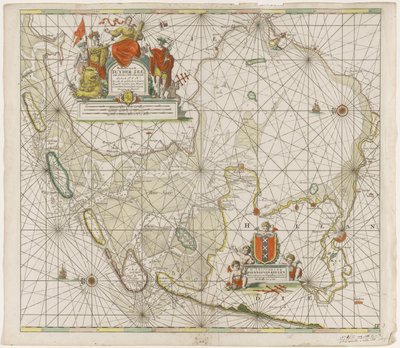 Paskaart van de Zuiderzee en de Waddenzee
Passar gráfico do Zee Zuyder (título sobre o objecto) de Jan Luyken